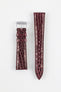 Morellato TRACY Genuine Crocodile Watch Strap in BURGUNDY