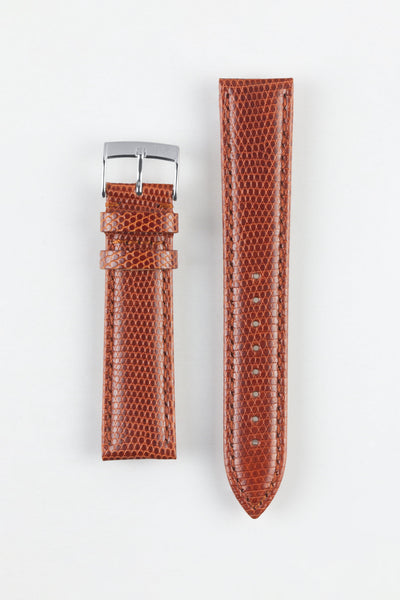 Morellato VIOLINO Genuine Lizard Skin Strap in GOLD BROWN