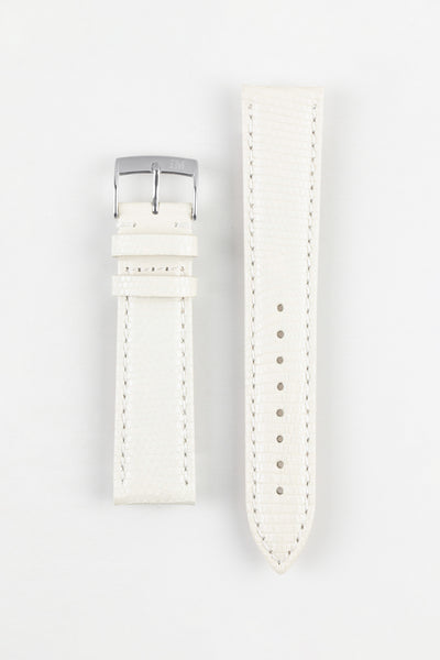 Morellato VIOLINO Genuine Lizard Skin Strap in WHITE