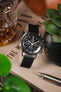 Morellato ZANTE Recycled Leather-Fibre Watch Strap in BLACK