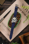 Morellato ZANTE Recycled Leather-Fibre Watch Strap in BLUE