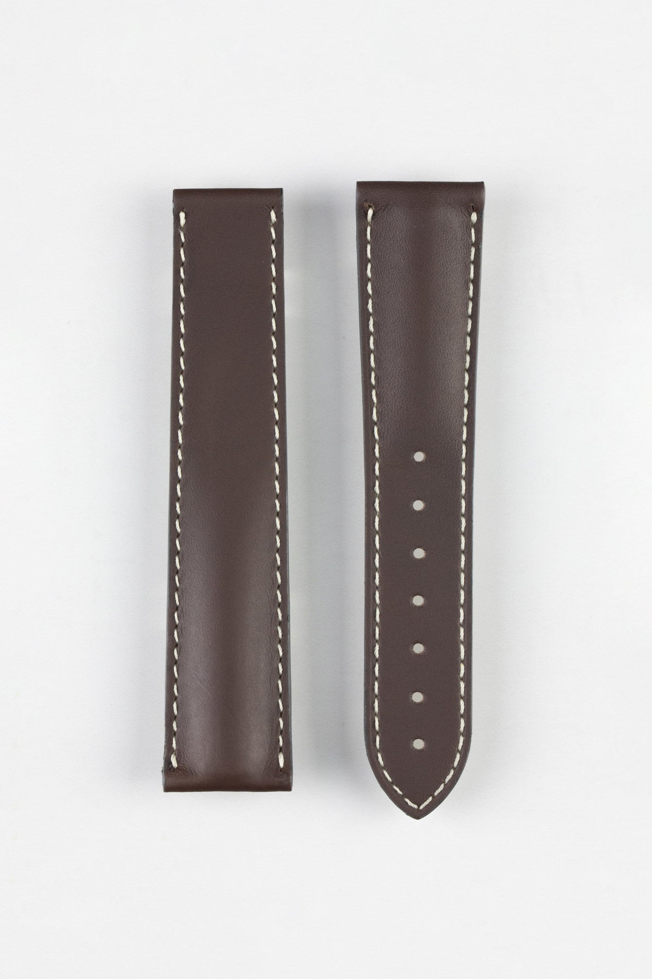Leather Watchband Genuine Omega Leather Strap OMEGA Brown Leather Watch Strap 21mm Watch Obsession