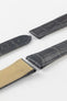 OMEGA CUZ004164 Genuine Alligator Leather Deployment Strap in GREY