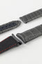 Photo Showing ends of Omega Watch Strap, image shows deployment end and tang with the springbar holes. Product code CUZ004450