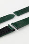 Photo Showing ends of Omega Watch Strap, image shows deployment end and tang with the springbar holes. Product code CUZ013097