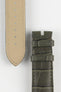 OMEGA CUZ014061 Speedmaster 20mm Genuine Alligator Watch Strap - KHAKI GREEN