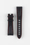 OMEGA CVZ013918 Speedmaster Alinghi Watch Strap in BLACK with Red Stitch