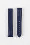 OMEGA Z017134 Vegan Faux-Leather Deployment Watch Strap in BLUE