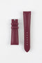 OMEGA Vegan Faux-Leather Watch Strap with Cork Lining in BURGUNDY