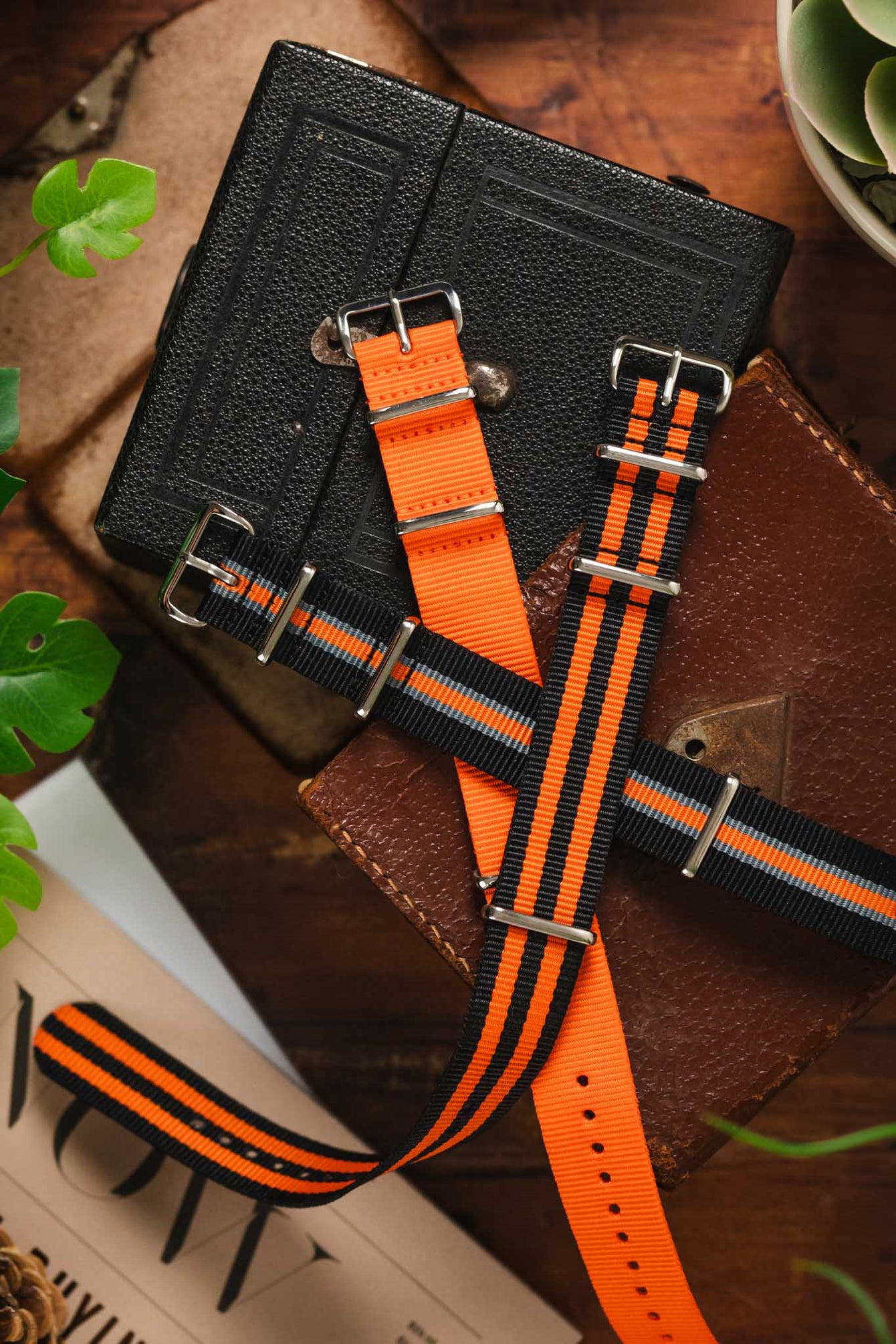Orange Nylon Watch Strap Bundle
