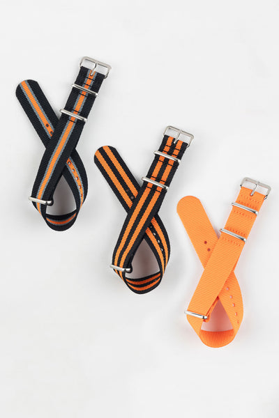 Orange Nylon Watch Strap Bundle