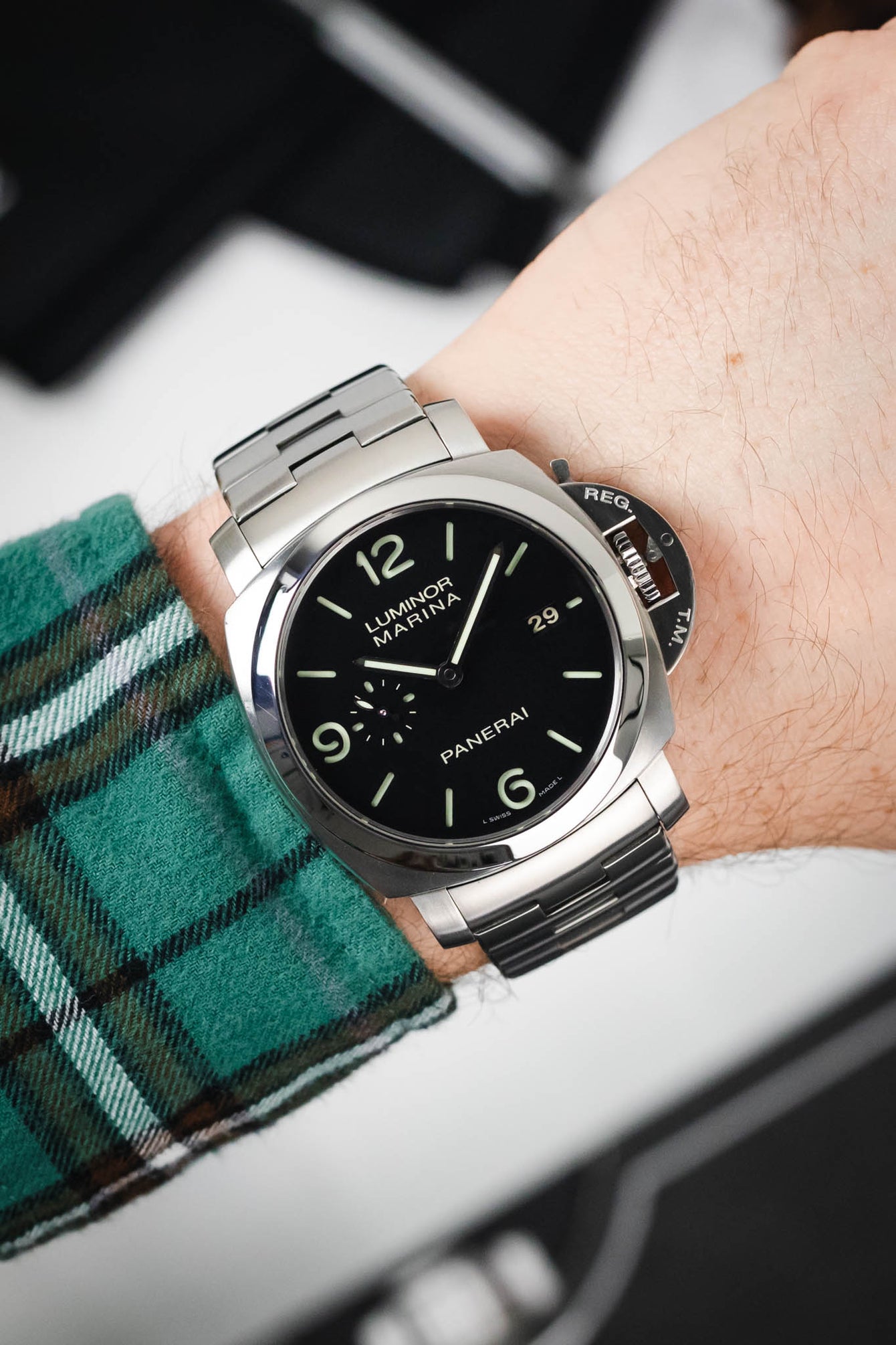 Panerai Luminor Marina 44mm Watch WatchObsession PAM00328