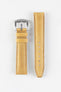 Pebro CADW Padded Vintage Leather Watch Strap in MUSTARD