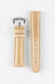 Pebro CADW Padded Vintage Leather Watch Strap in SAND