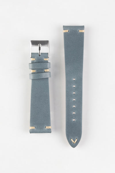 Pebro LEGACY Vintage Calfskin Leather Watch Strap in BLUE