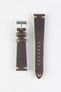Pebro LEGACY Vintage Calfskin Leather Watch Strap in DARK BROWN