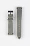 Pebro LEGACY Vintage Calfskin Leather Watch Strap in GREY