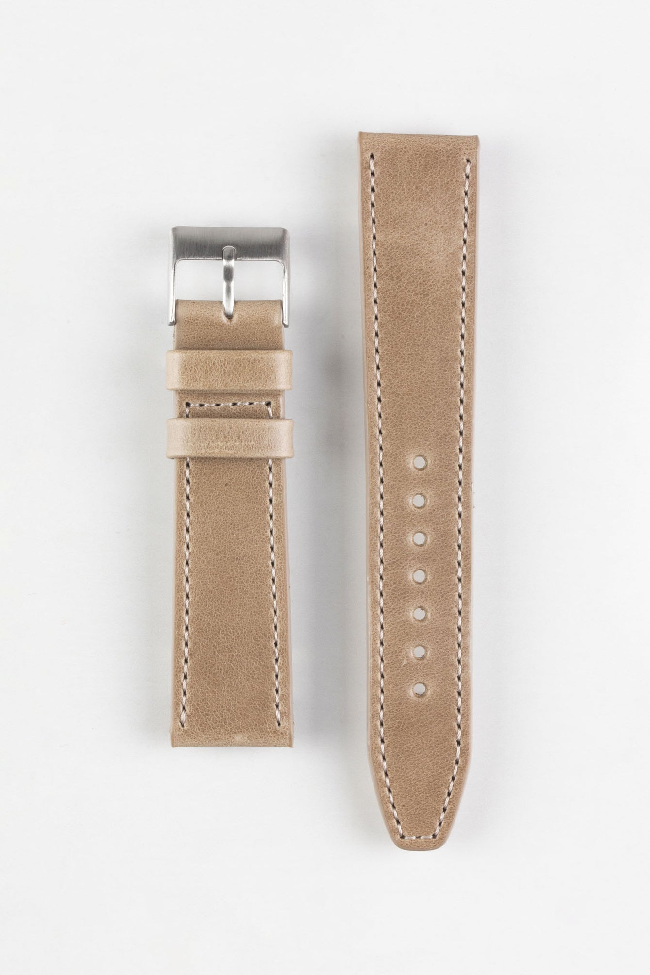 Pebro RUSTIC Vintage Leather Watch Strap in SAND