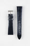 Pebro VENEER Lacquered Vintage Leather Watch Strap in BLACK