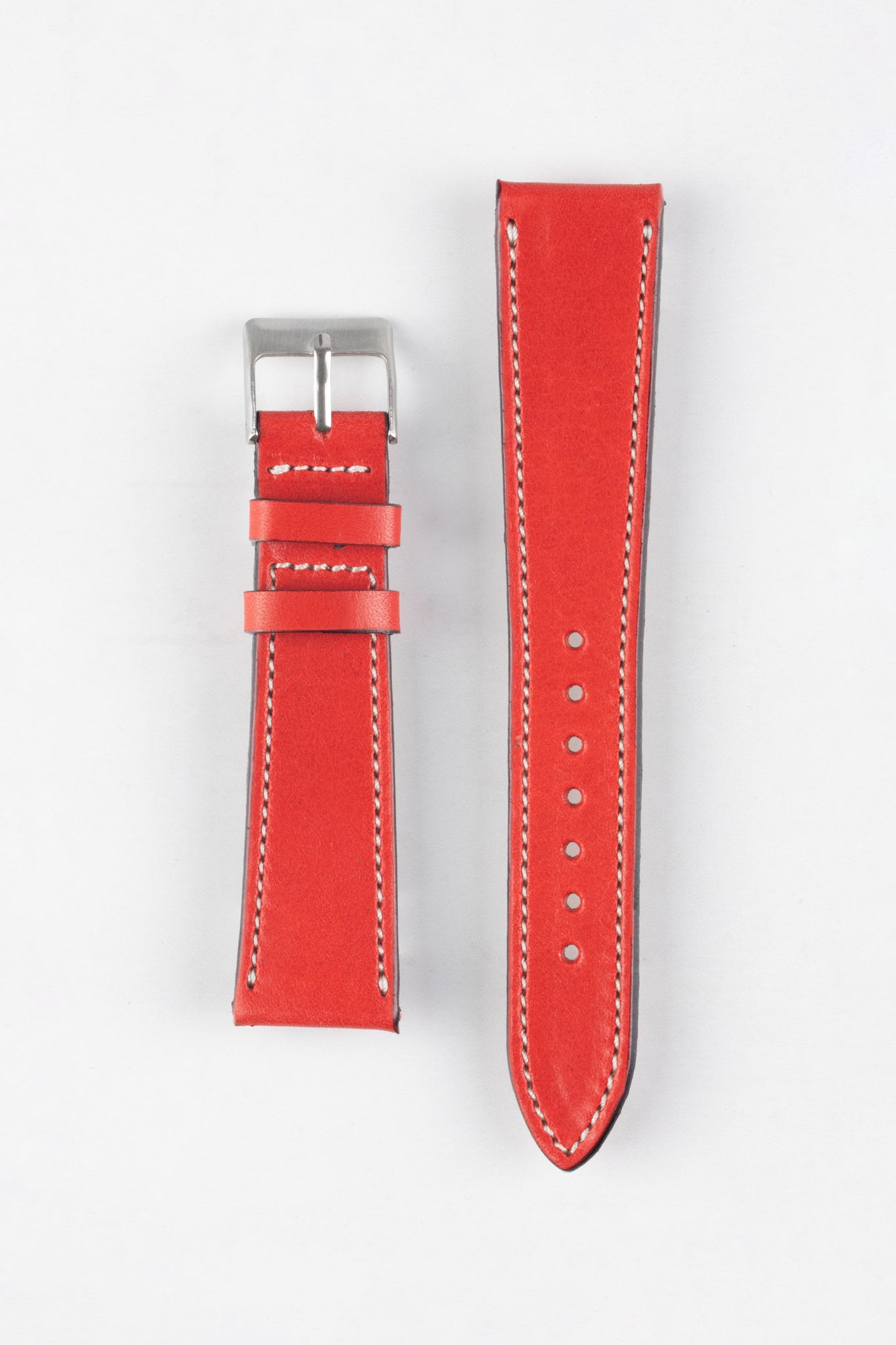 Pebro VIBRANT Genuine Leather Watch Strap in RED