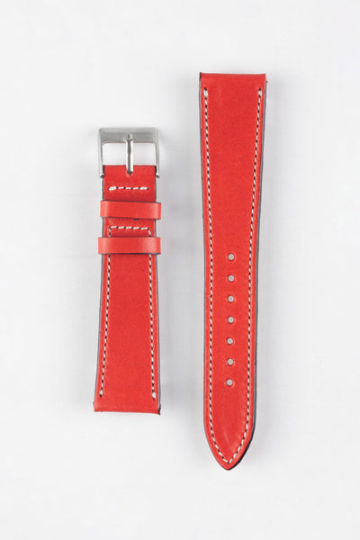 Pebro VIBRANT Genuine Leather Watch Strap in RED