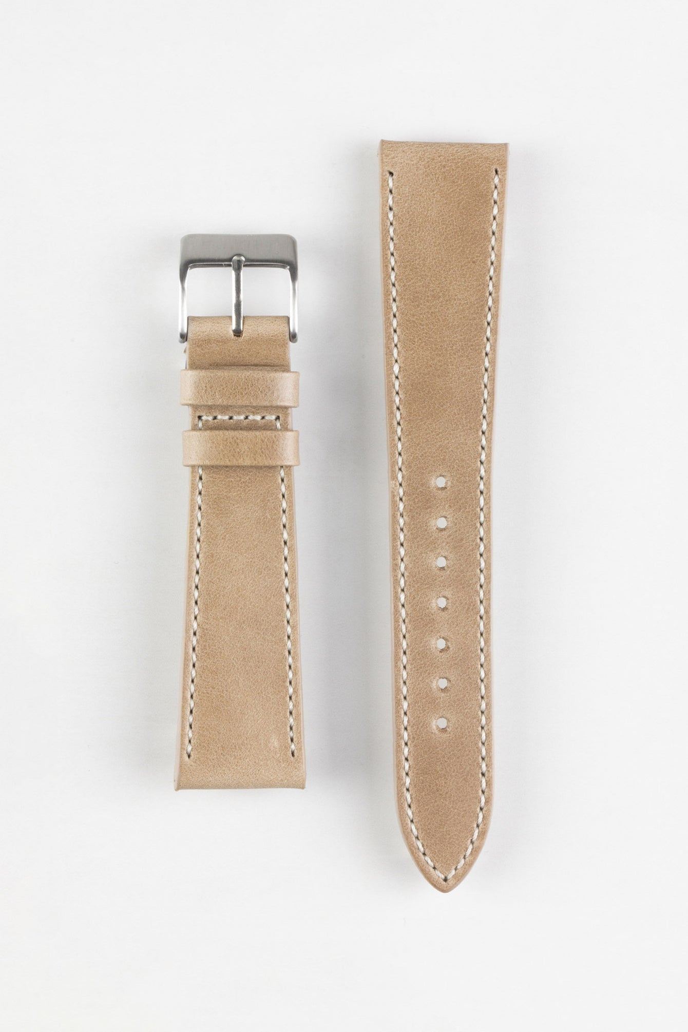 Pebro VINTAGE Leather Watch Strap in SAND