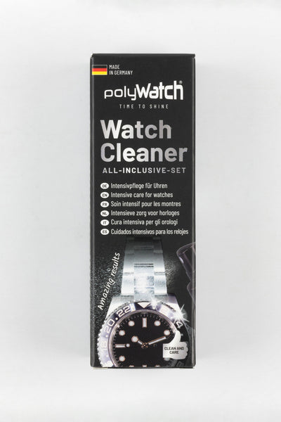 POLYWATCH Watch Cleaner Set (Spray Bottle, Microfibre Cloth, Polishing Cloth)