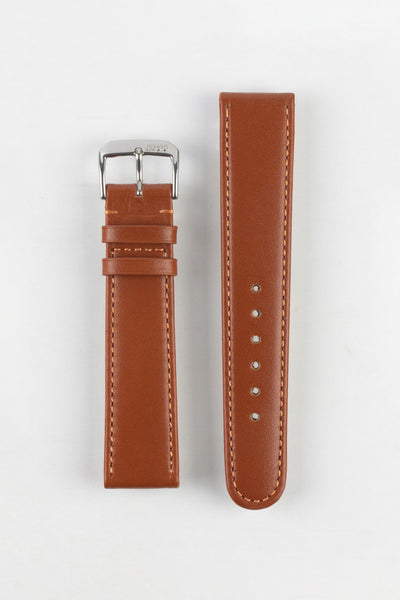 RIOS1931 ARIZONA Genuine Saddle Leather Watch Strap in COGNAC