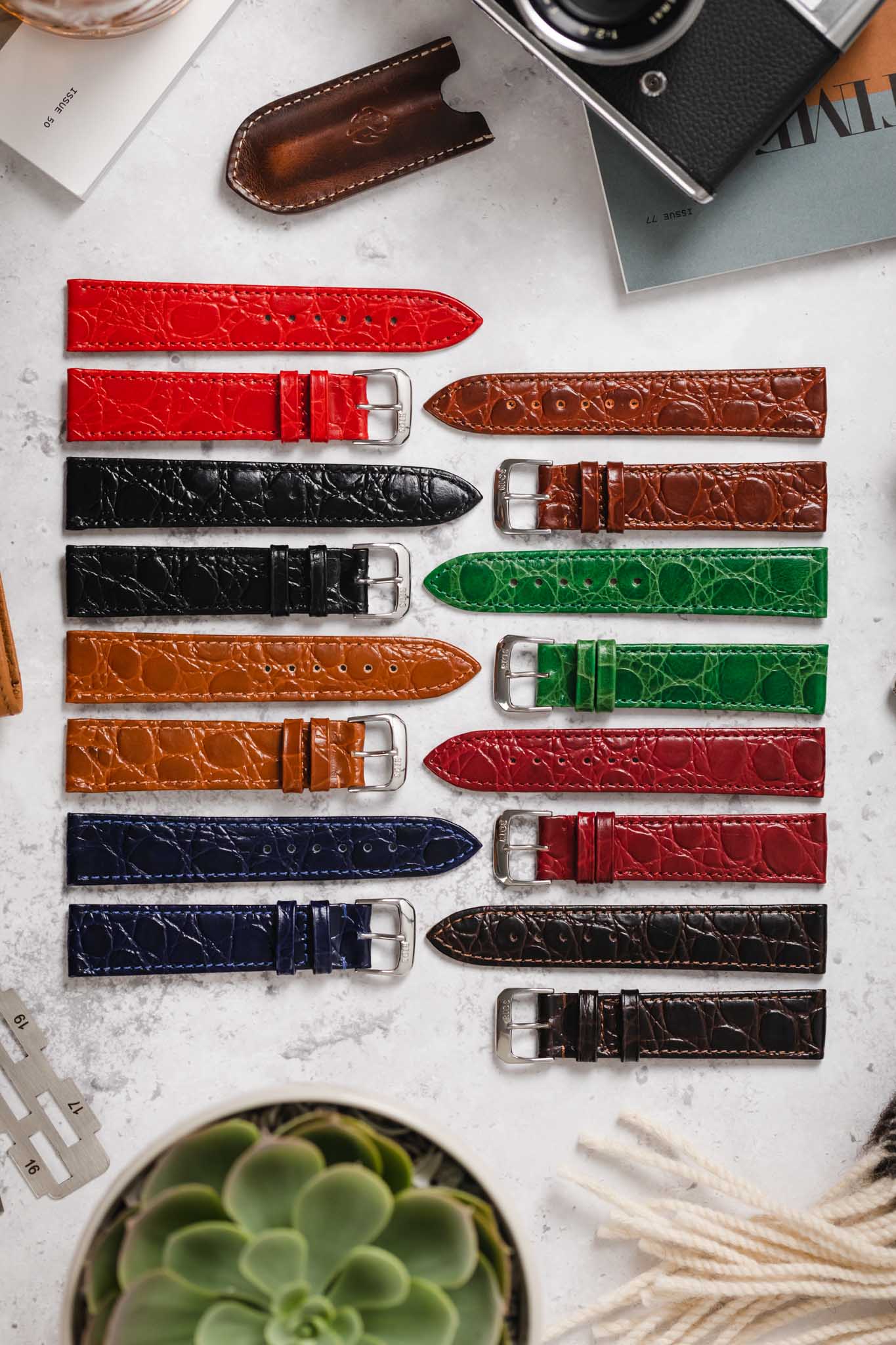 RIOS1931 Brazil Leather Watch Strap in Brown | Watch Obsession UK