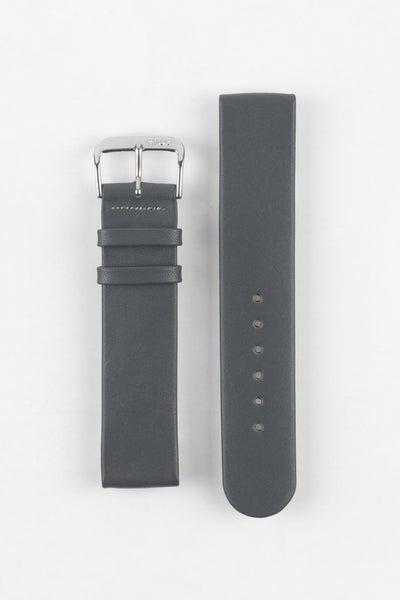 RIOS1931 CLASSIC Low-Profile Leather Watch Strap in STONE GREY