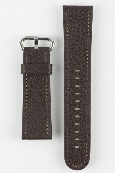 RIOS1931 CONNECT Buffalo Leather Watch Strap for 42 / 44 / 45mm / Ultra Apple Watch in MOCHA