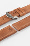 RIOS1931 DERBY Genuine Vintage Leather Watch Strap in COGNAC