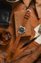 RIOS1931 DERBY Genuine Vintage Leather Watch Strap in COGNAC