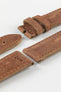 RIOS1931 DERBY Genuine Vintage Leather Watch Strap in MAHOGANY