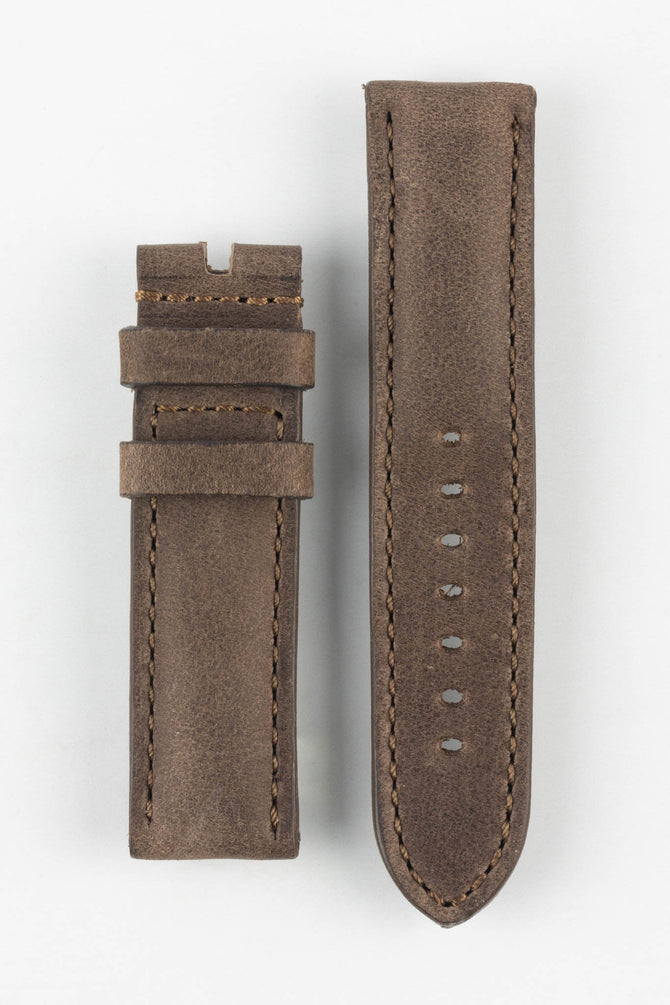 RIOS1931 DERBY Genuine Vintage Leather Watch Strap in MOCHA