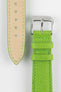 RIOS1931 FRENCH Leather Watch Strap in APPLE GREEN