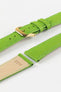 RIOS1931 FRENCH Leather Watch Strap in APPLE GREEN