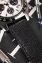 RIOS1931 FRENCH Leather Watch Strap in BLACK