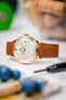 RIOS1931 FRENCH Leather Watch Strap in HONEY