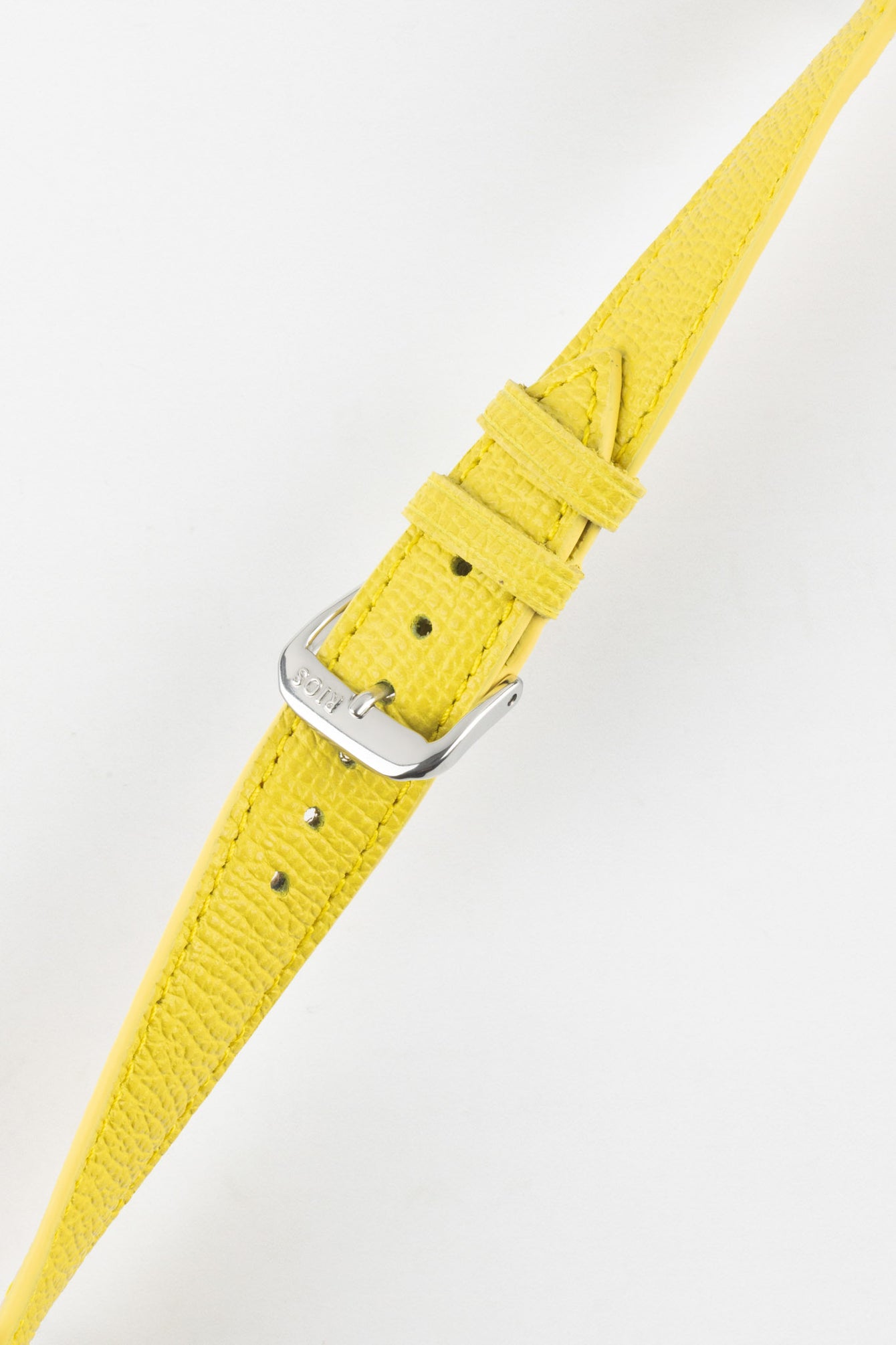 RIOS1931 FRENCH Leather Watch Strap in YELLOW