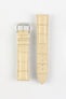 RIOS1931 LOUISIANA Alligator-Embossed Leather Watch Strap in SAND
