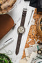 RIOS1931 MAISON Genuine Ostrich Leather Watch Strap in MOCHA