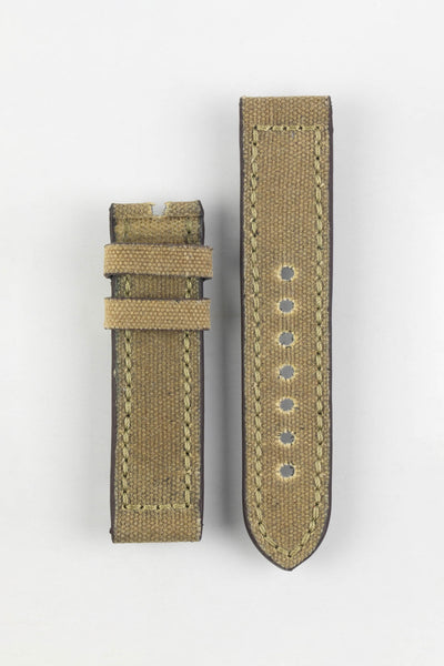 RIOS1931 MARYLAND Genuine Vintage Canvas Watch Strap in HONEY