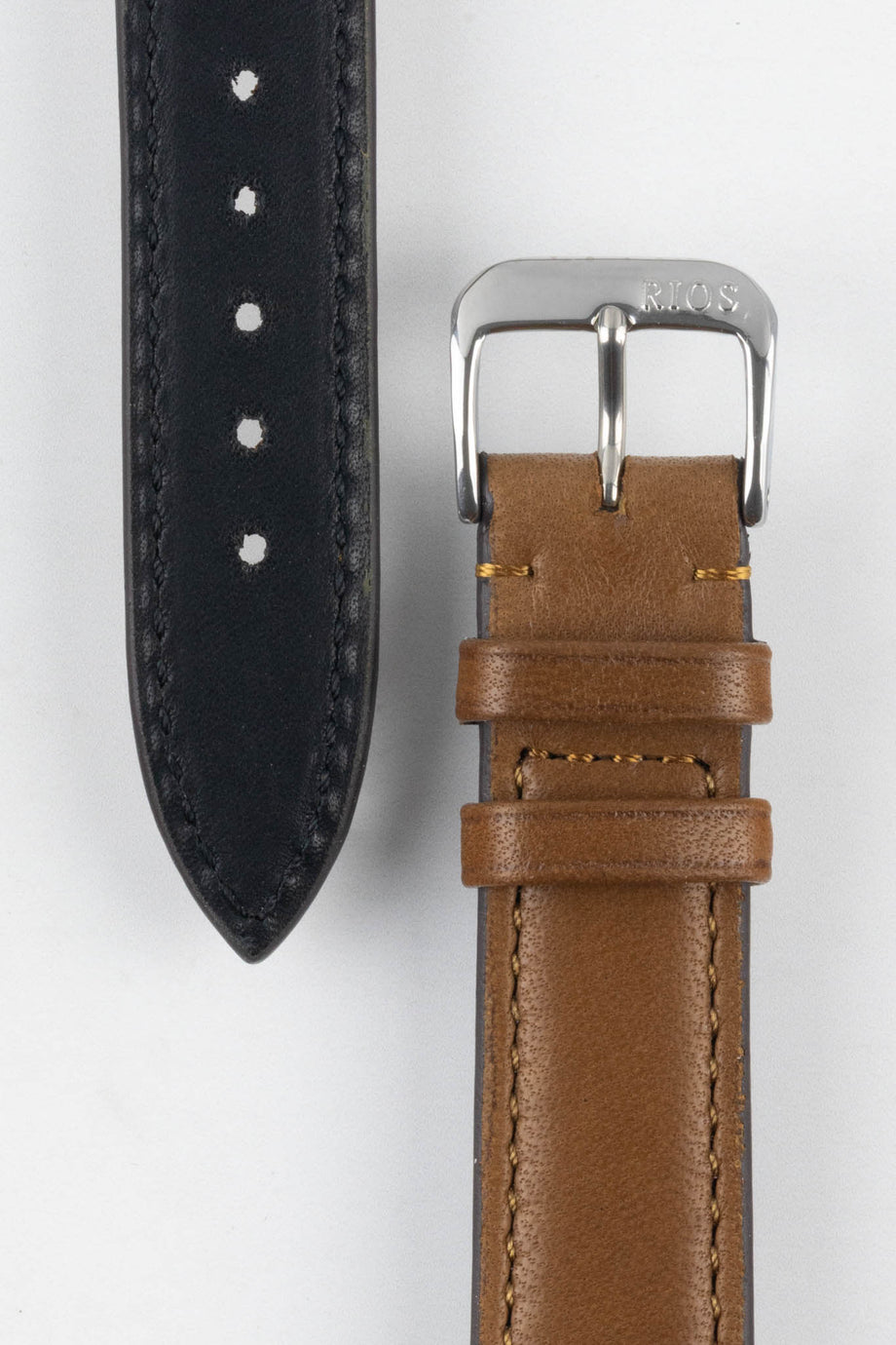 Soft Sheepskin Watch Strap in Cognac | RIOS1931 MERINO – Watch Obsession
