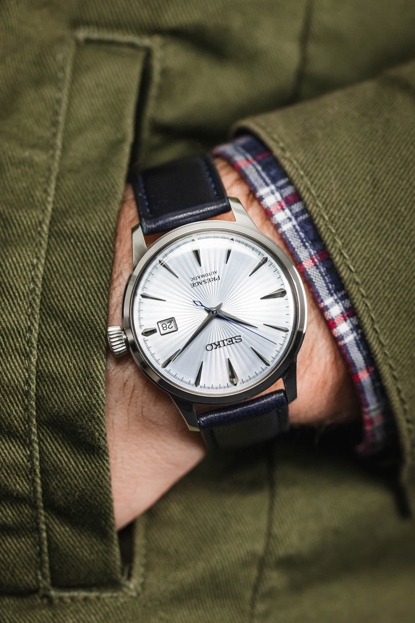 Soft Sheepskin Watch Strap in Ocean Blue | RIOS1931 MERINO