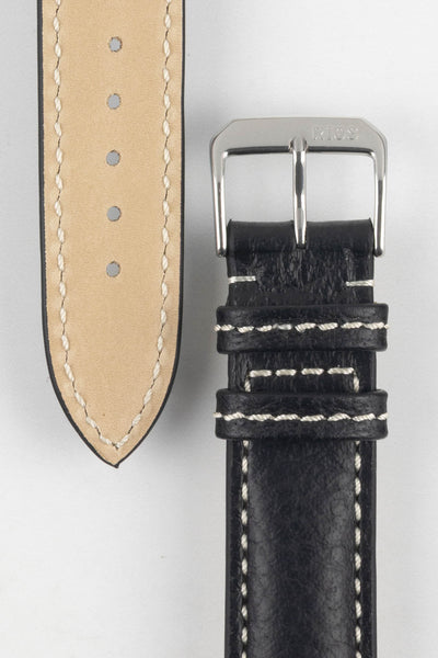 RIOS1931 MONTANA Buffalo Watch Strap in BLACK