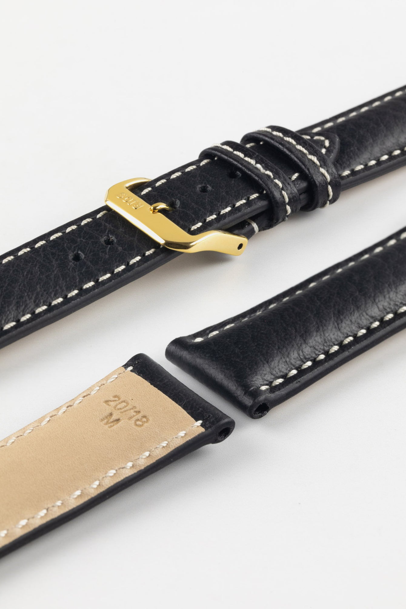 RIOS1931 MONTANA Buffalo Watch Strap in BLACK