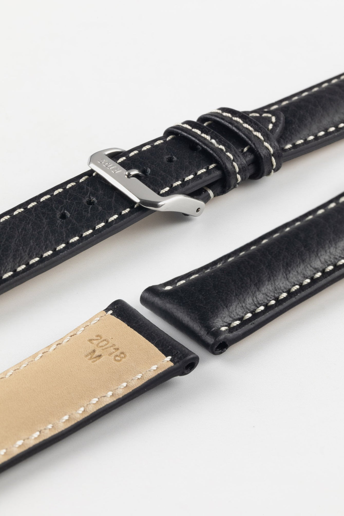 RIOS1931 MONTANA Buffalo Watch Strap in BLACK