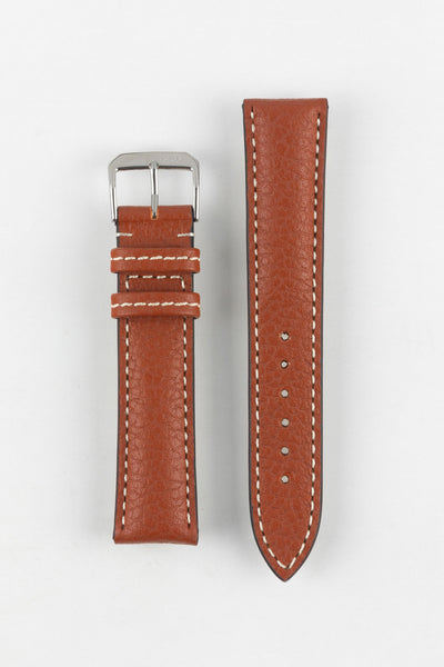 RIOS1931 MONTANA Buffalo Watch Strap in COGNAC