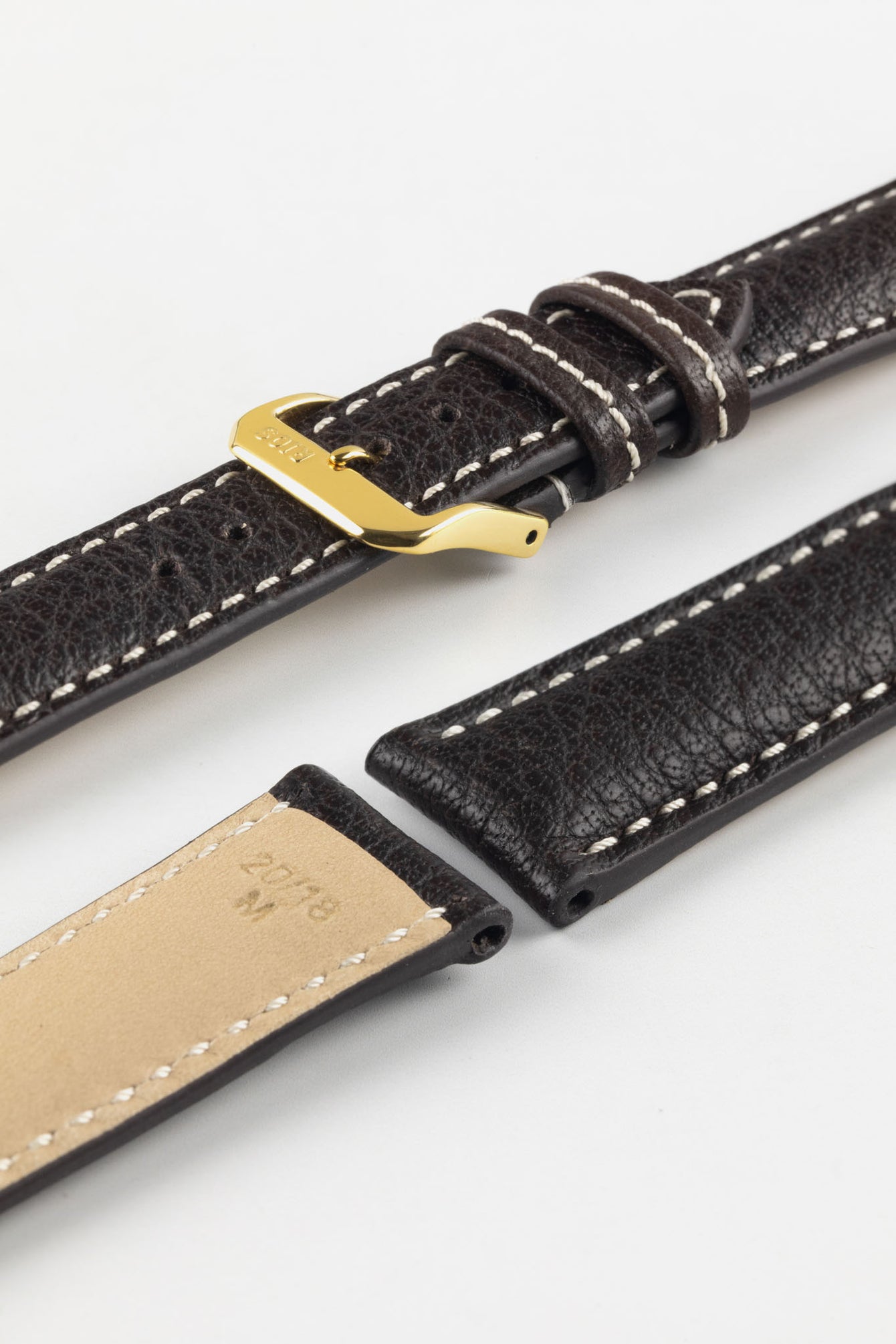 RIOS1931 MONTANA Buffalo Watch Strap in MOCHA